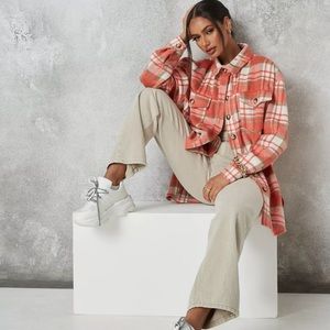 Oversize Plaid Jacket